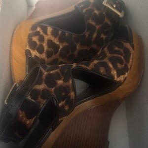 Michael Kors Animal Print Wedges